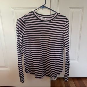 Popsugar Long Sleeve Striped Shirt